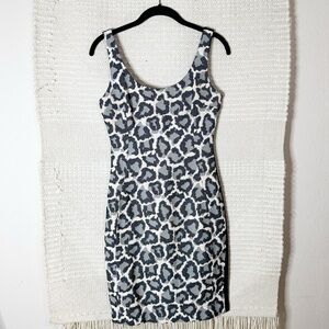 DIANE VON FURSTENBERG DVF leopard animal print Arianna sleeveless sheath dress 0